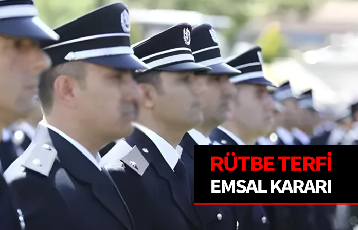 Komiser yardımcısı rütbe terfi davası emsal kararı. Terfi Etmez kararının iptali.