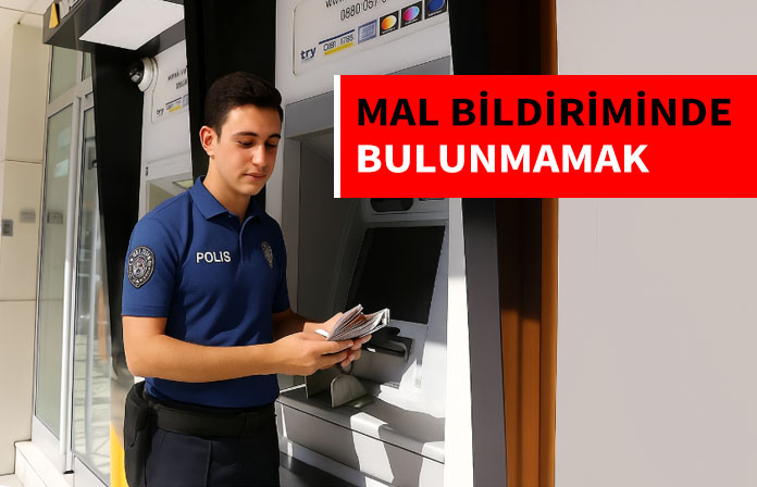 Mal bildiriminde bulunmayan polise cezanın iptali. Memurun maaşının 5 katı para giriş çıkışı. Bölge İdare Mahkemesi kararı.