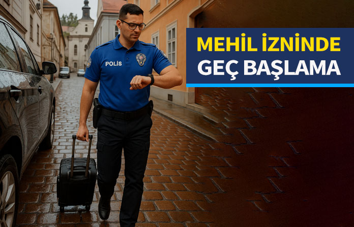 Mehil izninden sonra göreve geç başlayan polis memuruna verilen disiplin cezasının iptali.