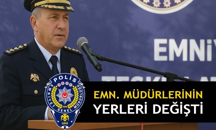 Cumhurbaşkanı kararnamesi ile 61 emniyet müdürünün yeri değişti.