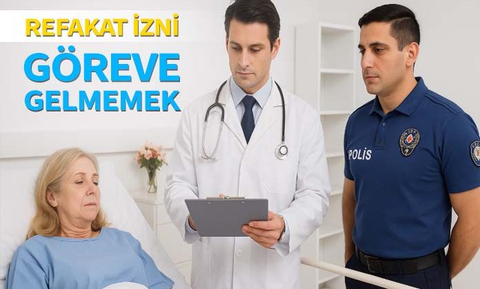 Annesinin hastalığı nedeniyle refakat izni alan memura göreve gelmemekten verilen ceza.