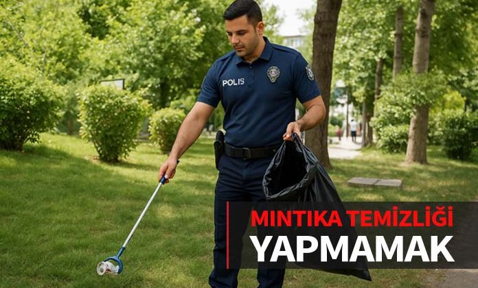 Mıntıka temizliği yapmayan polise eksik teçhizatla göreve çıkmaktan ceza.