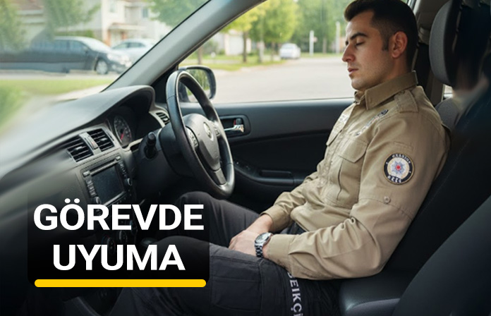 Görev sırasında uyumak veya uyuklamaktan bekçiye ceza. Mevzuatla yasaklanan davranışlar.