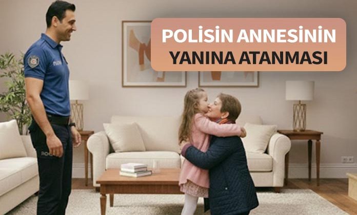 Boşanan polisin çocuğuna bakması için annesinin yanına ataması.