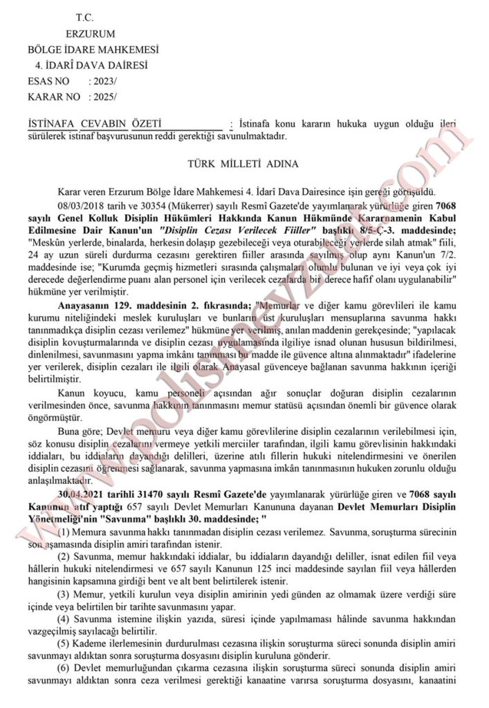 Düğünde silahla ateş etmekten polise ceza. Meskun yerlerde binalarda silah atmak. Bölge İdare Mahkemesi. 6 meskun yerlerde binalarda silah atmak disiplin cezası bölge idare mahkemesi emsal kararı