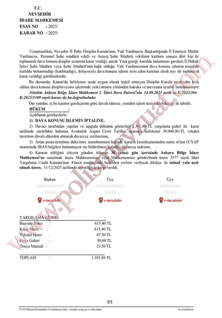 borç alışverişi nedeniyle polise disiplin cezası