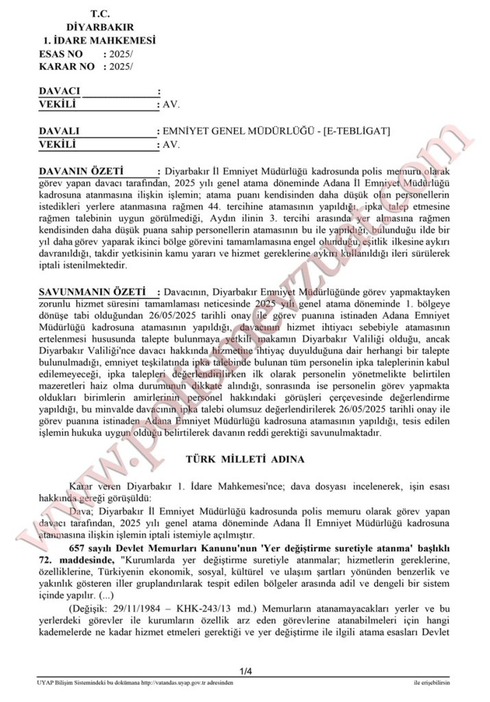 genel atama iptal ipka kabul