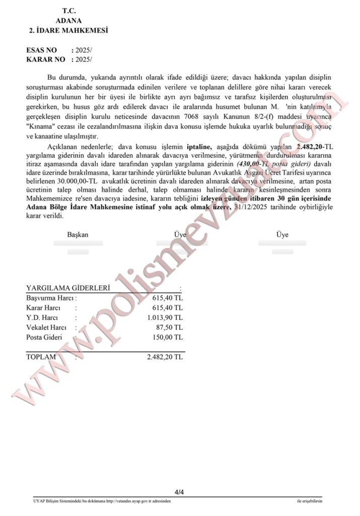 sorumluluğu üstlenmekten imtina etmek cezası