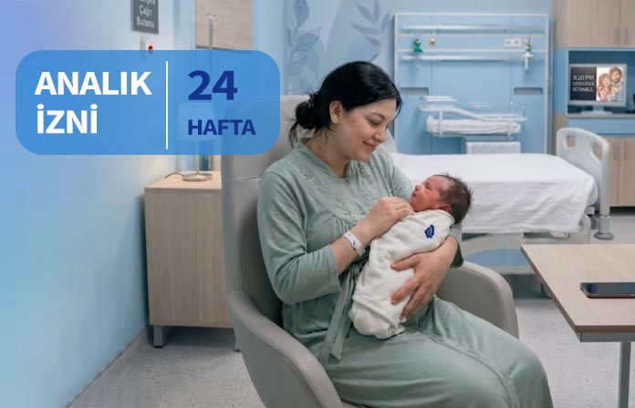 Kadın memurların doğum izni 24 haftaya çıkarıldı. Analık izni, Annelik izni.