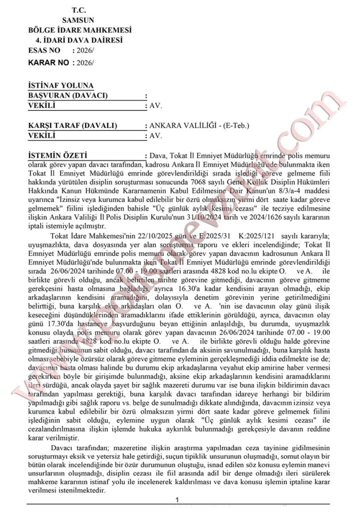 göreve gelmemek kurul yetkisizlik