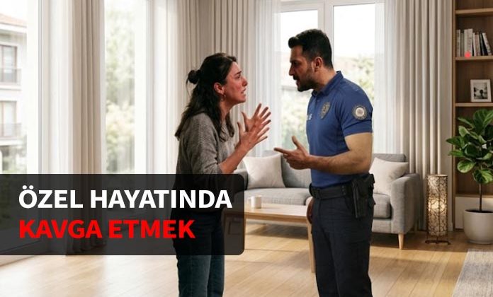 Özel hayatında meslektaşı ile kavga eden polise ceza.