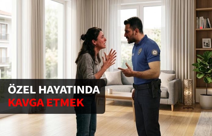 Özel hayatında meslektaşı ile kavga eden polise ceza.