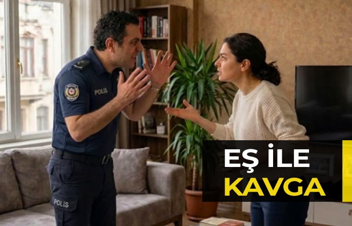 Eşi ile kavga eden polis memuruna verilen disiplin cezasının iptali.