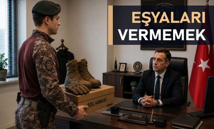 Araç ve gereçleri görevin sona ermesine ya da kurumca istenmesine rağmen geri vermemek.