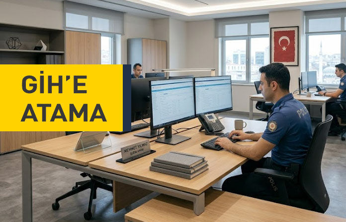 Sağlık nedeniyle meslekten çıkarılan polisler yeniden GİH memurluğa atanacak. GİHe atama.