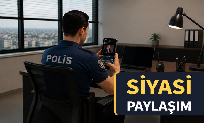 Sosyal medyada siyasi paylaşım yapan polis memuruna disiplin cezası.