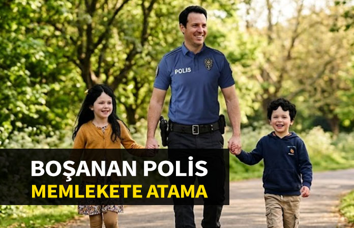 Boşanan polis memurunun memleketine ataması.