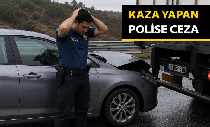 Görev dışında alkollü araç kullanırken trafik kazası geçiren polise verilen ceza.
