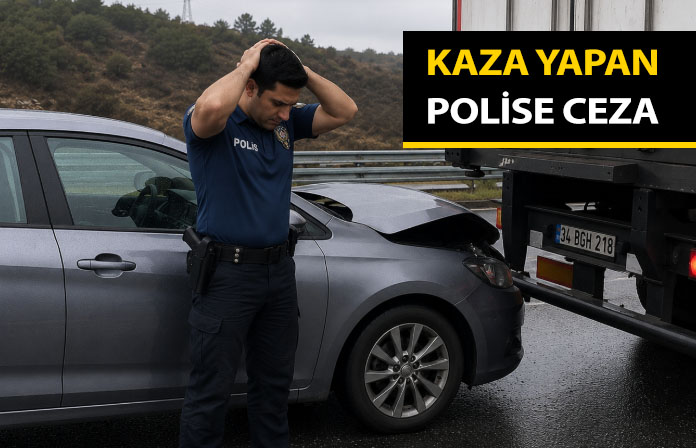 Görev dışında alkollü araç kullanırken trafik kazası geçiren polise verilen ceza.