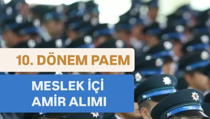 PAEM meslek içi 10. Dönem ilk derece amirlik sınavı duyurusu.