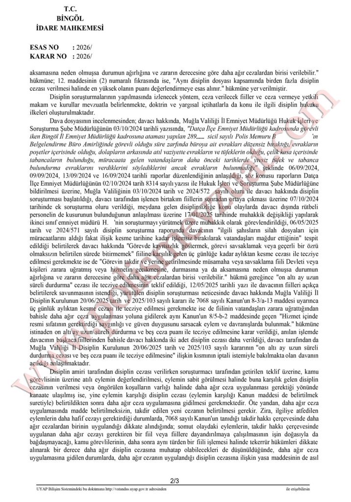 Evrak işlerini bitirmediğinden görevi savsaklamaktan polise verilen ceza. 6 görevi yapmamak görevi savsaklamak
