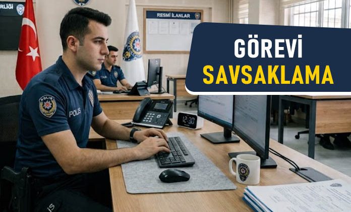 Evrak işlerini bitirmediğinden görevi savsaklamaktan polise verilen ceza.