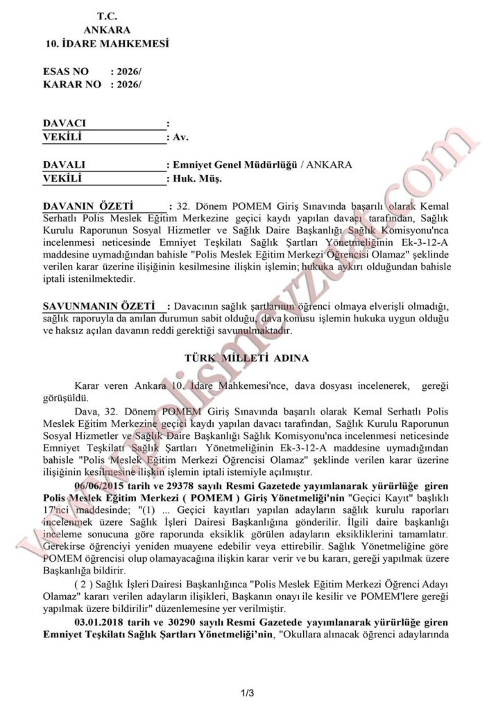 kronik blefarit POMEM'den ilişik kesilen öğrenci