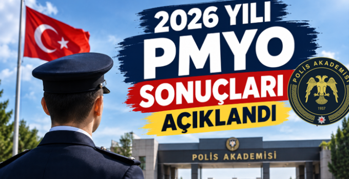 2026 yılı PMYO giriş sınavı sonuçları açıklandı.