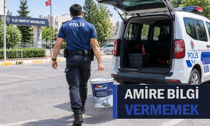 Amire bilgi vermeden malzeme değiştiren polise verilen disiplin cezasının iptali.