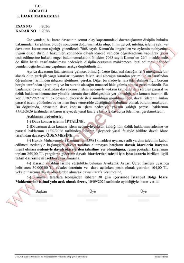 Kasıtlı olarak gerçek dışı rapor vermek veya tutanak düzenleyip imza etmek veya ettirmek'ten meslekten çıkarma cezasının iptali. 9 gerçek dışı rapor vermek veya tutanak düzenleyip imza etmek
