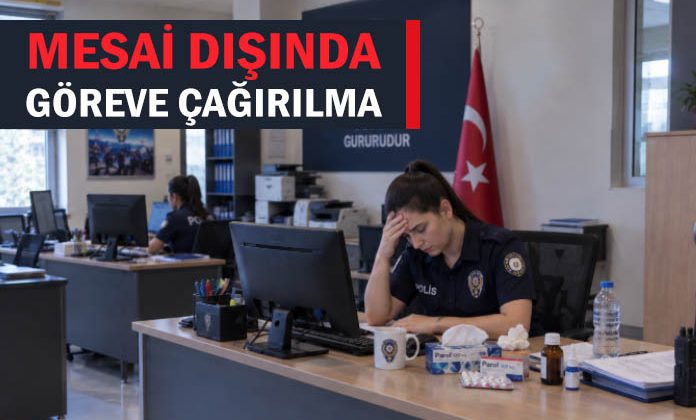 Mesai saatleri dışında göreve çağırılan ve göreve gitmeyen polise verilen cezanın iptali.