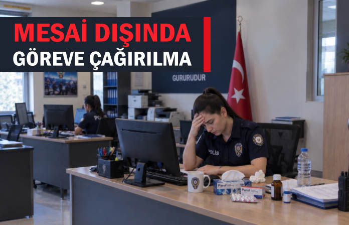 Mesai saatleri dışında göreve çağırılan ve göreve gitmeyen polise verilen cezanın iptali.